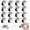 16, variant on 1/2 Inch Mini Caster Wheels Set of 16, Low Profile Self Adhesive Plate Casters, 360- Swivel Little Nylon Wheels for Furniture, Kitchen Appliances, Storage Boxes, DIY Small Projects