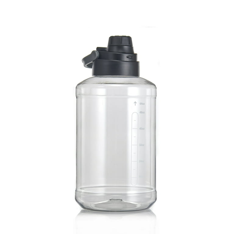 新品未使用 t-mix Clear Bottle Mainstays 64 fl oz Reusable Water Bottle, Clear, Light