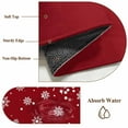 thumbnail image 2 of Red Snowflake Christmas Round Rug 3ft Washable Circle Entryway Rugs Non Slip White Snowflake Winter Area Rug Indoor Floor Carpet for Bedroom Kitchen Living Room Home Office Dining Room Nursery, 2 of 8
