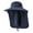 Navy Blue, variant on Sun Hat with Neck Flap Sun Protection Outdoor Hiking Hat Wide Brim