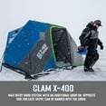 thumbnail image 5 of CLAM X-400 Portable 4 Person 8 Foot Ice Team Thermal Hub Shelter w/Light, 5 of 13