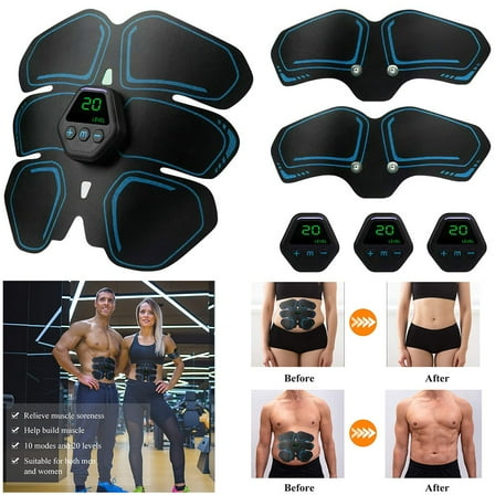 Muscle Toner - Abdominal Toning Belt Fit for Body Arm-Muscle Stimulator - Electrical Muscle Stimulation at Home Office Gymnasium or Gym
