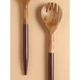 thumbnail image 2 of Yo Treasure Tiramisu Resin & Wood Wine Salad Server Set, 2 of 5
