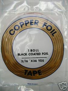 Edco 3//16 Black Backed Copper Foil