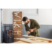 مثقاب لاسلكي Black+decker 20v، مجموعة أدوات كهربائية مكونة من 6 قطع، بطارية وشاحن متضمنان (bdcdmt1206kitc)