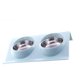 thumbnail image 1 of Worallymy Pet Double Bowl Platos de alimentación de animales de acero inoxidable Soporte de agua para alimentos extraíble Worallymy JD735803560, 1 of 7