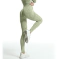 thumbnail image 6 of Stephy Butt Lifting Leggings for Women Gym Tummy Control Compresssion No Front Seam Scrunch Hidden Women's Yoga Pants Green, 6 of 7