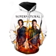 thumbnail image 3 of Sudadera con capucha de la serie de televisión Supernatural en 3D, estilo Harajuku, de gran tamaño, para hombre y mujer, estilo informal, 3 of 4