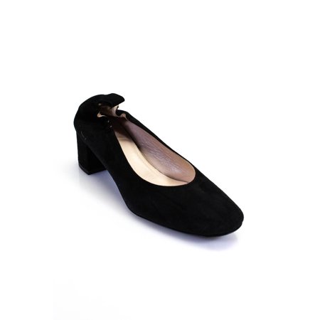 

Pre-owned|Everlane Womens The Block Heeled Ballet Pumps Black Size 7