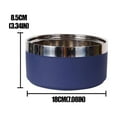 thumbnail image 2 of Water Bowl For Cats, Double-Layer Stainless Steel 6 Inch Light Blue Pet Bowl - Non-Tipping, Non-Slip, Large Capacity - For Cats & Dogs, Feeding & Water Bowl, 2 of 8