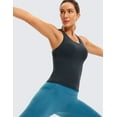 thumbnail image 4 of CRZ YOGA Butterluxe Workout Racerback Tank Tops for Women Padded Athletic Yoga Shirts with Built in Bra, 4 of 6