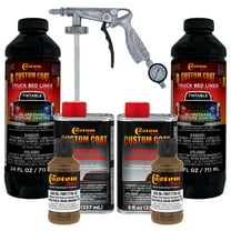 Custom Coat 33105 Field Drab Brown T78 Urethane Spray-On Truck Bed Liner, 2 Quart Kit with Spray Gun