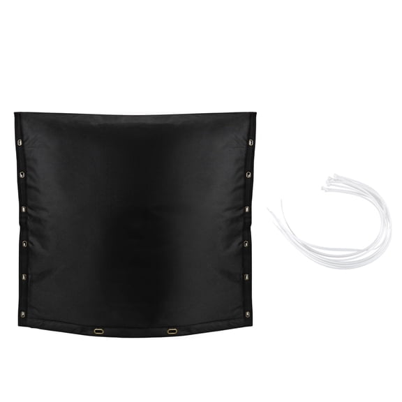moweiyu Backflow Preventer Cover Insulated for Pipes with Aluminum Foil, Backflow Insulation Cover with Cable Ties Black