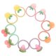 thumbnail image 2 of 10PCS Cute Cartoon Fruit Hair Ties Elastic Ponytail Holders Festival Style Design, 2 of 4