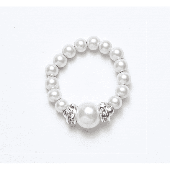 MagneHealth White Magnets Stretch Ring Size M