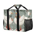 thumbnail image 5 of FORMRS Tote Bag for Women Large Capacity Canvas Travel Foldable Carry On Shopping Handbag, Winter Goose Scarves, 5 of 8