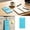 Blue, variant on Reusable silicone write-and-erase label cards; erasable with ; leaves no residue; ideal for message cards, sticky notes, and luggage tags,Pink