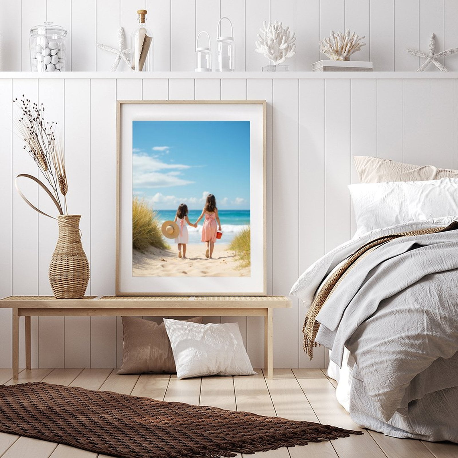 Diamond Art Kit for Adults, Girls Beach Adventure Summer Day Diamond Painting for Adults Beginners, 5D DIY Diamond Art Painting Kits, Colorful Diamond Painting Craft for Home Decor 12x16