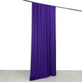 thumbnail image 3 of Efavormart Purple 4-Way Stretch Spandex Drapery Panel with Rod Pockets, Photography Backdrop Curtain - 5ftx10ft, 3 of 9