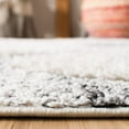 thumbnail image 4 of SAFAVIEH Moroccan Tassel Dawson Geometric Shag Area Rug, Grey/Ivory, 6'7" x 9'2", 4 of 7