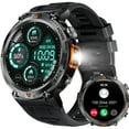 thumbnail image 1 of Smart Watches for Men KE3 with LED Flashlight 3ATM Waterproof Android Smart Watch Compatible with iPhone(Call Received/ Dial) 1.45” HD 110+ Sports Modes, 1 of 6