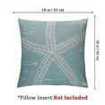 thumbnail image 4 of nygtbtfer  Throw Pillow Cover Green Star Vintage Starfish Pastel Seafoam Blue Fish Decorative Pillow Case Home Decor Pillowcase White, 4 of 7