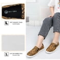 thumbnail image 4 of Womens Slip-ons Loafers Shoes for Womens Fashion Sneakers Comfortable Walking Flats Casual Leopard Size 8, 4 of 8