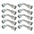 thumbnail image 2 of Car AC Angled Connector,10PCs Car Air Conditioner Car AC Aluminum Joint Car Air Conditioner Aluminum Pipe Precision Engineered, 2 of 5
