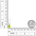 thumbnail image 6 of Gem Stone King 14K White Gold Yellow Lemon Quartz Pendant Necklace for Women | 2.00 Cttw | Gemstone Birthstone | Oval 10X8MM | With 18 inch Chain, 6 of 6