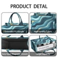 thumbnail image 4 of Large Capacity Tote Bag,Blue Gold Marble Pattern Handbag Fashion Luxury Tote Bag,15.7"x13"x 5.1" Inches,Laptop Compatible, 4 of 6
