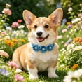 thumbnail image 6 of Cat Collar, Adjustable Breakaway Safety Bowtie with Rhinestone Flower Design, Colorful Floral Pet Necklace,Ideal for Daily Wearing and Pet Parties, 6 of 6