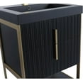 thumbnail image 5 of Fine Fixtures Serenity 24 in. W x 18 in. D x 33.5 in. H Bathroom Vanity in Black Matte with Gel Coated Thick Edge top in Black with Satin Brass Hardware, 5 of 6