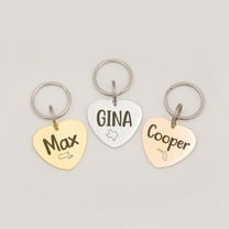 Dog Tag - Dog Tags for Dogs Personalized - Dog Name Tag - Dog Collar Tag - State Pet Id Tag - Dog Id Tag Small Dog - Cat Tag Heart