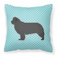 thumbnail image 4 of Carolines Treasures BB3664PW1818 Newfoundland Checkerboard Pink Fabric Decorative Pillow, 4 of 6