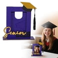 thumbnail image 2 of kjfeif Class of 2026 Wooden Graduation Picture Frame Vertical Desktop Ornament Commemorative Photo Display for Photo Tabletop Display for College High School Graduate, 2 of 9