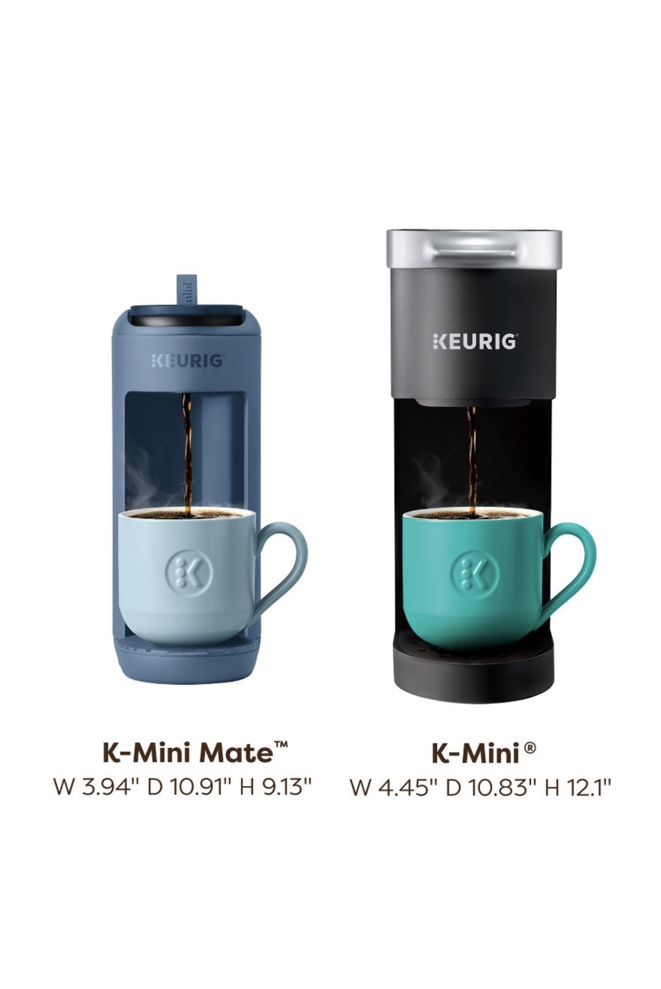Keurig K-Mini Mate Single-Serve K-Cup Pod Coffee Maker Deep Blue Sea