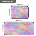 thumbnail image 3 of 2-Piece Kitchen Mat Set Non Slip Washable Floor Mats Decorative Rugs for Kitchen Sink Laundry Rainbow Flower Pattern, 3 of 7