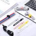thumbnail image 4 of 40Pcs Silicone Cable Tie Strap, Adjustable Reusable Cable Organizer (5 Colors), 4 of 5