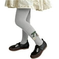 thumbnail image 3 of Posijego Little Girl Tights Floral Knit Warm Stockings Winter Warm Toddler Tights for Cold Weather 2-12 Years, 3 of 6