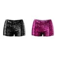 thumbnail image 1 of Lot de 2 (Rose Vif 1PCS & Noir 1PCS) Shorts pour Femmes Élégants Multipack Nouvelles Perles de Sequins Ds Robe de Performance Ensemble de Robes de Performance pour Femmes Shorts, 1 of 6