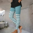 thumbnail image 4 of Women's Halloween Striped Print Soft High Waisted Ankle Length Leggings Stretch Leggings For Fitness, Running, And Leisure Wear, 4 of 7