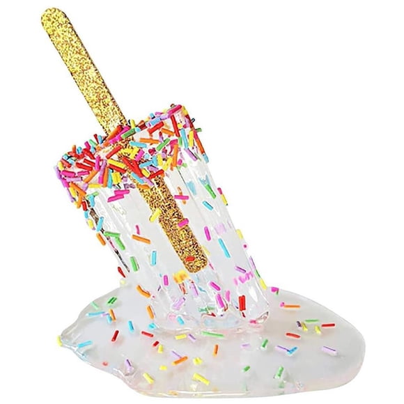 Bearachild Adornos de paletas de fusión, estatuas de helado de resina, estatua de caramelo para manualidades de decoración del hogar Decoración del hogar No. 4 Bearachild HA041327-05