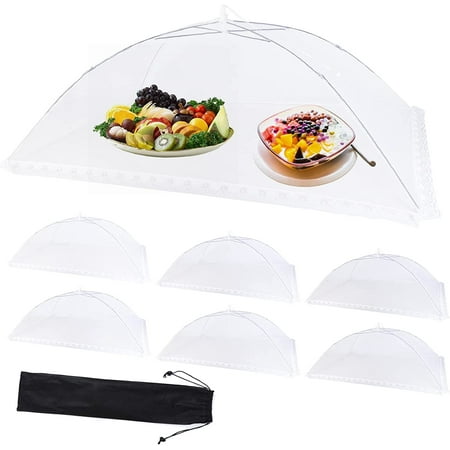 

Various Sizes Food Cover Food Tent Set Reusable and Collapsible Pop Up Mesh Food Covers for Outdoor Party Home Use