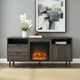 Manor Park Modern Fireplace TV Stand for TVs up to 65", Slate Grey