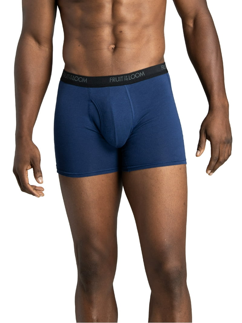 Fruit of the Loom Men's Cotton Stretch Boxer Briefs, 6-Pack