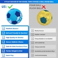 thumbnail image 4 of Indoor Soccer Balls Size 4 - Soft Safe for Protect Inside House Furniture - Size 4 Soccer Balls for Girls Kids Youth Boys Fun Soccer Gifts Birthday Christmas, 4 of 8