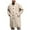 Khaki, variant on Men's British Style Trench Coat with Mid-Length Stand-Up Collar, Button Closure, Loose Fit, and Pockets for Casual Fashion Wear and Sophisticated Occasions
