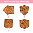 thumbnail image 6 of RATGDN Collapsible Fabric Cube Storage Bin with Double Handles for Living Room Bedroom Office Black - Orange Cute Leaf Green, 6 of 7