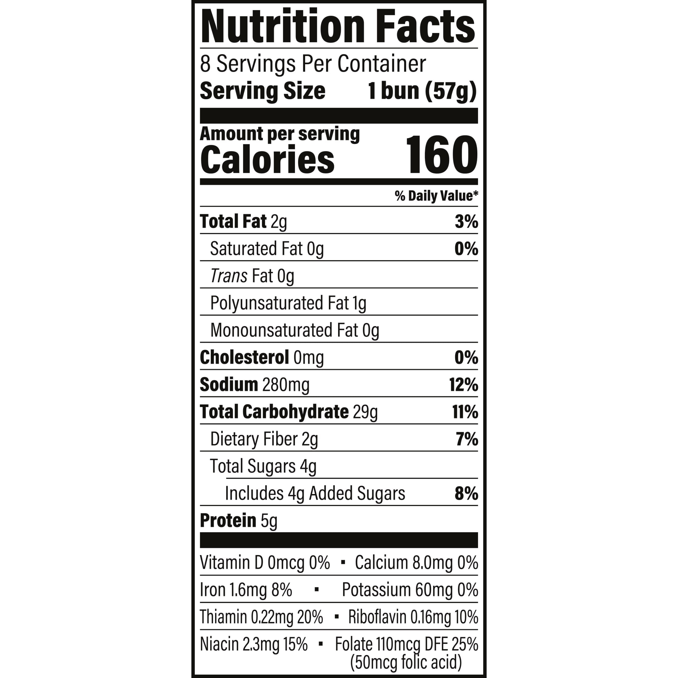 Arnold Potato Buns, 8 count, Hot Dog Buns, 16 oz Bag