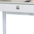 thumbnail image 2 of 1 Drawer Wooden Vanity Table with Adjustable Mirror, White, 2 of 4